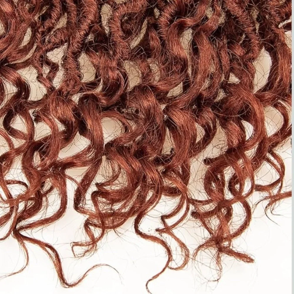 Goddess Locs Crochet Hair 18Inch Boho Faux Locs,Crochet Locs With Curly Ends